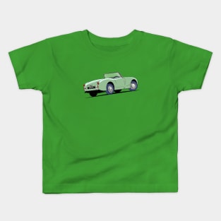 Austin Healey 'bug eye' Sprite in green Kids T-Shirt